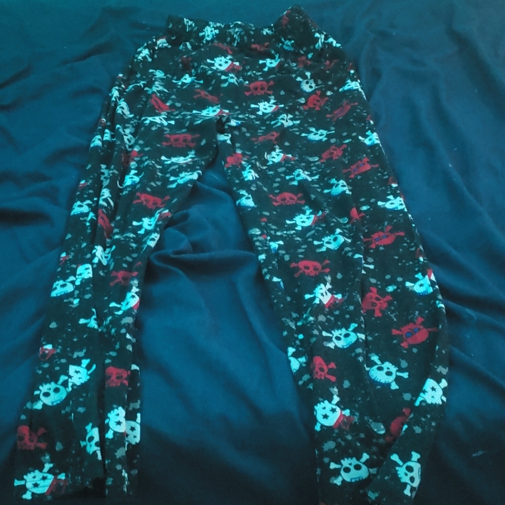 Skull pajama pants